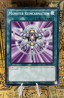 Monster Reincarnation LDK2-ENY32 Legendary Decks II Unlimited Common Yugioh! NM - Image 1