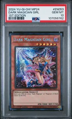 Yugioh Dark Magician Girl 1st MP24-EN053 and MP24-EN009 DUO Set CGC PSA 10 GEM - Image 3