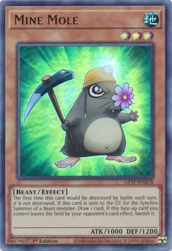 Yugioh - Mine Mole (Ultra Rare) (1st Edition) - GFTP-EN078 P - Image 1