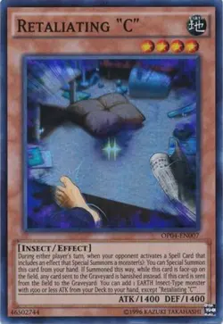 Yugioh! MP Retaliating "C" - OP04-EN007 - Super Rare - Unlimited Edition Moderat - Image 1