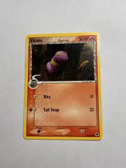 Ekans 47/101 Non-Holo EX Dragon Frontiers NM Pokemon card. - Image 1
