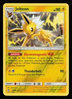 Jolteon 23/68 Reverse Holo Rare Hidden Fates Pokemon Card - Image 1