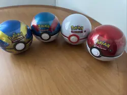 Pokemon Poke Ball Tin Unopened 4 Balls Total - Image 1