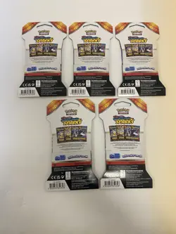 Pokemon TCG Scarlet & Violet: Surging Sparks Sleeved Booster Packs (Lot of 5) - Image 2