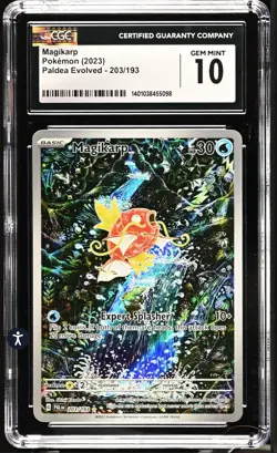 ‼Magikarp Pokemon (2023) Paldea Evolved - 203/193 GRADE 10💨 LOWEST PRICE! - Image 1
