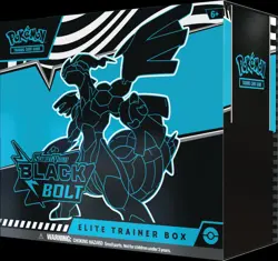 Pokemon TCG Black Bolt ETB Elite Trainer Box Factory Sealed Scarlet Violet NEW - Image 1
