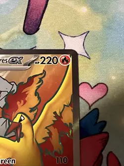 Pokemon TCG Team Rocket Moltres Ex 208/182 Ultra Rare Full Art Destined Rivals - Image 3