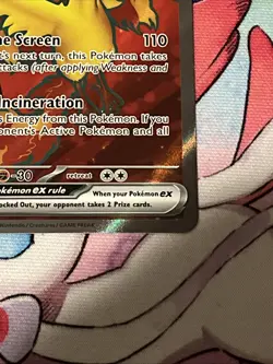 Pokemon TCG Team Rocket Moltres Ex 208/182 Ultra Rare Full Art Destined Rivals - Image 4