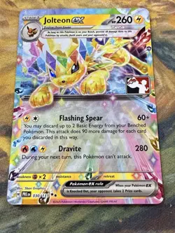 Pokemon Prize Pack Series 7 Prismatic Evolutions 030/131 Jolteon ex - Image 1