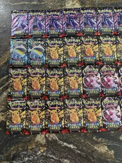 Pokemon S&V Paldean Fates Booster Pack Factory Sealed X36 Booster Box Quantity B - Image 2