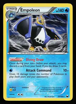 Empoleon 29/108 Holo Rare Dark Explorers Pokemon Card - Image 1