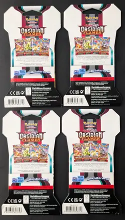 Lot of (18) Pokemon TCG S & V Obsidian Flames Sleeved Booster Packs Sealed - Image 3