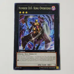 Number C65: King Overfiend - SHSP-EN048 - LP/MP - Rare - 1st ed - Yugioh - Image 1