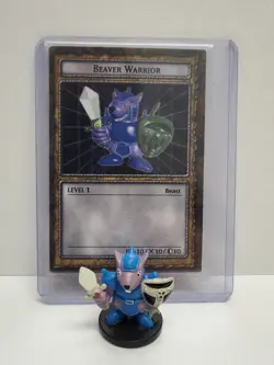 Yu-Gi-Oh Dungeon Dice Monsters - Figure & Card - Beaver Warrior - Image 1