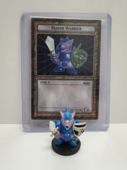 Yu-Gi-Oh Dungeon Dice Monsters - Figure & Card - Beaver Warrior - Image 1