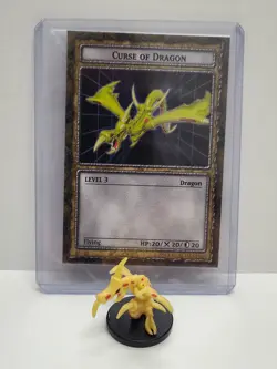 Yu-Gi-Oh Dungeon Dice Monsters - Figure & Card - Curse of Dragon - Image 1