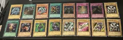 VTG Lot Yugioh 15 Cards Blue Eyes White Dragon Dark Magician Summoned Skull - Image 1
