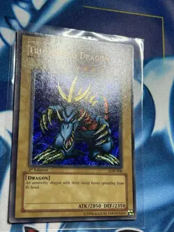 Tri-Horned Dragon LOB-000 1ST EDITION GLOSSY (FOIL LINE/ FOIL SHIFT) LP - Image 4