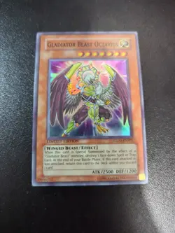Gladiator Beast Octavius GLAS-ENSP1 Super Rare Limited Edition YuGiOh Card - Image 1