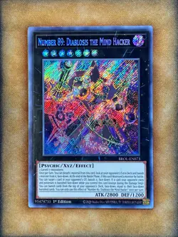 Yugioh Number 89: Diablosis the Mind Hacker BROL-EN073 Secret Rare 1st Ed NM - Image 1