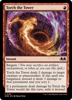 Torch the Tower (WOE 153) Near Mint - MTG single - Image 1
