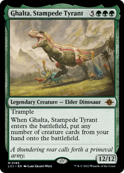 Ghalta, Stampede Tyrant #185 | Near Mint | The Lost Caverns of Ixalan Magic MTG - Image 1