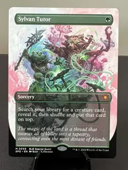 NM Borderless Sylvan Tutor, Special Guest, Magic the Gathering, 59 - Image 1