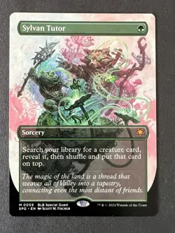 NM Borderless Sylvan Tutor, Special Guest, Magic the Gathering, 59 - Image 2