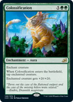 MTG Colossification - Foil, Ikoria: Lair of Behemoths, Lightly Played, English - Image 1