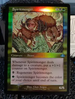 Spiritmonger 370 Foil Retro Frame Dominaria Remastered MTG Card - Image 1