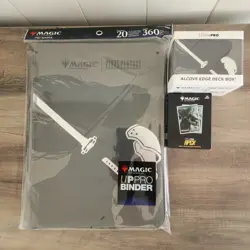 Lot of 3 Sephiroth Ultra Pro MTG Final Fantasy Binder + Deck Box + Apex Sleeves - Image 1