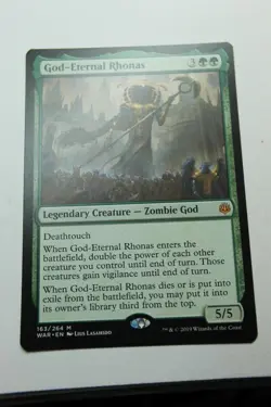 MTG God-Eternal Rhonas x1- -War of the Spark-Lightly Played - Image 1