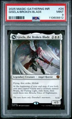 2025 MAGIC THE GATHERING INNISTRAD REMASTERED #24 GISELA/BROKEN BLADE PSA 9 - Image 1