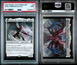2025 MAGIC THE GATHERING INNISTRAD REMASTERED #24 GISELA/BROKEN BLADE PSA 9 - Image 3