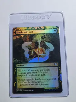 Snakeskin Veil (Near Mint Foil) Extended Art [Strixhaven: Mystical Archives] MTG - Image 1