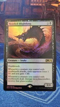 Hooded Blightfang Core Set 2021 Foil - Image 1