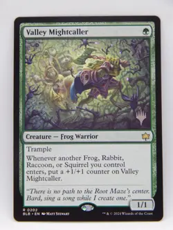 Magic the Gathering - Bloomburrow Promo 202 - VALLEY MIGHTCALLER - Image 1