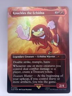 IN HAND Knuckles the Echidna #2082 (FOIL) MTG Sonic Secret Lair Friends & Foes - Image 1