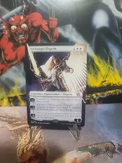 MTG *Archangel Elspeth Borderless X1* March of the Machines Magic the Gathering - Image 1