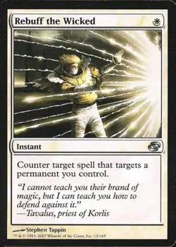 MTG English Rebuff the Wicked NM Foil Planar Chaos - Image 1