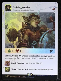 Magic TCG - Secret Lair Drop Series - Goblin Welder - 1617 - Rare - Foil NM - Image 1