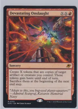 Devastating Onslaught - #0132 RARE Edge of Eternities (EOE) - Image 1