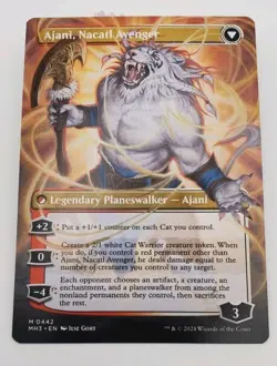 Ajani, Nacatl Pariah Borderless Modern Horizons 3 MH3 #442 Regular NM MTG Magic - Image 2