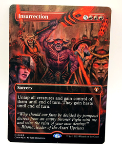 MTG Insurrection FOIL BORDERLESS 0699 NM+ Mythic Commander Masters CMM 2023 - Image 1