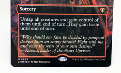 MTG Insurrection FOIL BORDERLESS 0699 NM+ Mythic Commander Masters CMM 2023 - Image 3