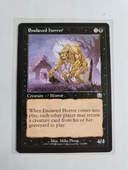 Enslaved Horror - Mercadian Masques - MTG Magic - Uncommon - Black Creature - Image 1