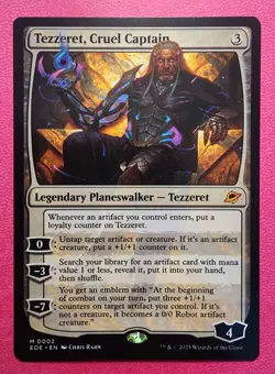 ❤‍🔥 Magic The Gathering - Tezzeret, Cruel Captain - EOE - Near MINT 💚 - Image 1