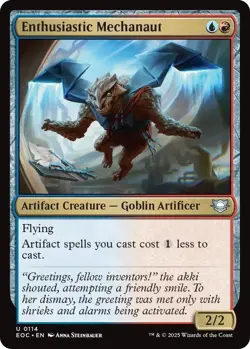 NM Enthusiastic Mechanaut, MTG, Edge of Eternities, Magic the Gathering, 114 - Image 1