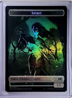 Magic The Gathering Double Masters 2022 Foil Liliana the Last Hope Spirit Token - Image 2