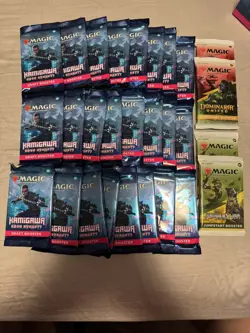 Magic the Gathering Kamigawa Neon Dynasty 24 Booster Packs + 4 Jumpstart Booster - Image 1